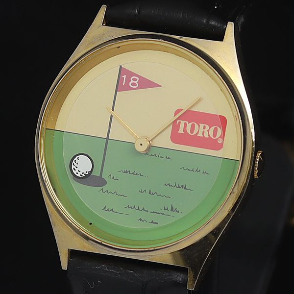 稼動 TORO ゴルフ QZ ゴールド文字盤 メンズ腕時計 KTR 2000000 NSK拍卖