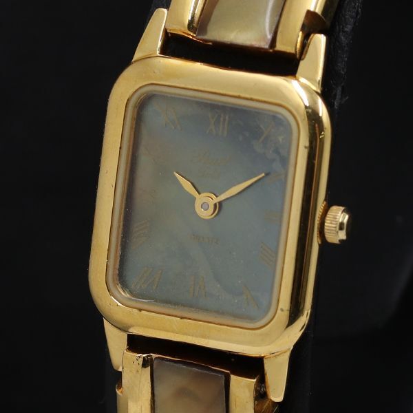 稼働 アンティーク スクエア QZ グレー文字盤 レディース腕時計 TKD 2000000 NSK拍卖