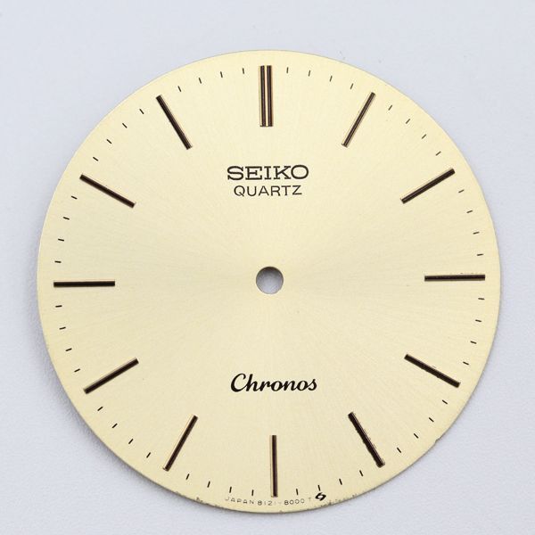 セイコー クロノス QZ 8121-8000 アイボリー文字盤 文字盤のみ メンズ腕時計 KMR 2000000 NSK拍卖