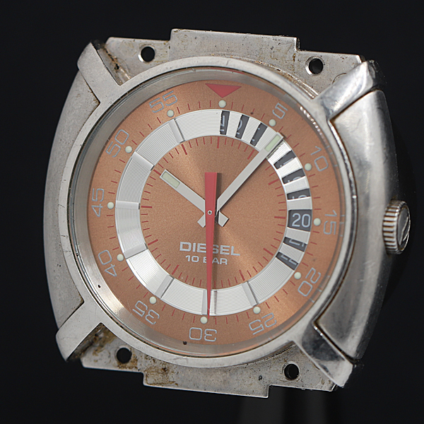 ディーゼル DZ-3036 QZ ブロンズ文字盤 デイト トップのみ メンズ腕時計 OGH 2000000 NSK拍卖