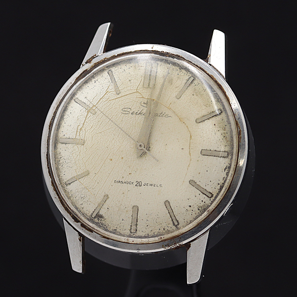 セイコー マティック AT/自動巻 ホワイト文字盤 本体のみ メンズ腕時計 KMR 2000000 NSK拍卖