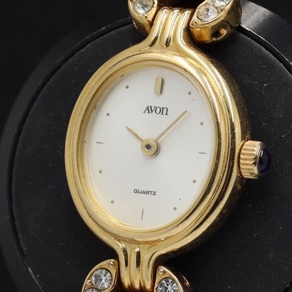 エイボン 982135 石付 トップのみ オーバル QZ シルバー文字盤 レディース腕時計 TKD 2000000 NSK拍卖