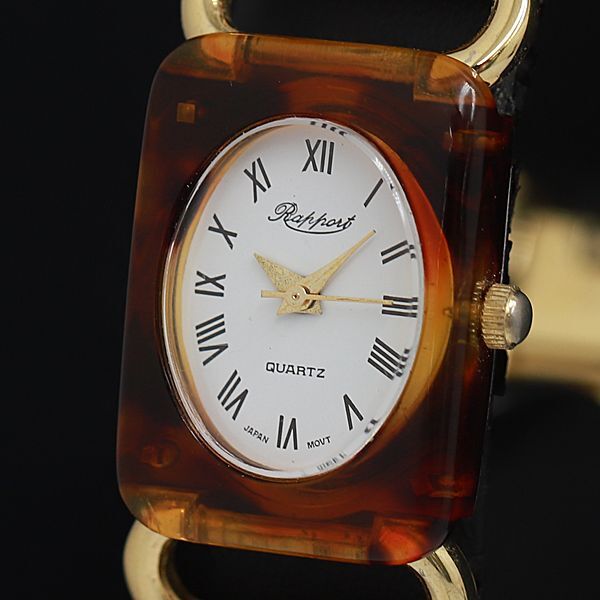 稼動 良品 ラポート QZ べっ甲ブレス 白文字盤 レディース腕時計 OGH 2000000 NSK拍卖