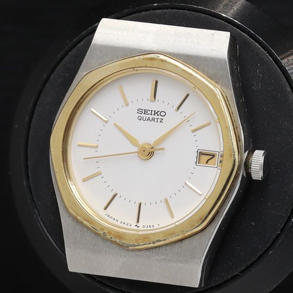 セイコー 2A22-0100 トップのみ ラウンド QZ ホワイト文字盤 レディース腕時計用 TKD 2000000 NSK拍卖