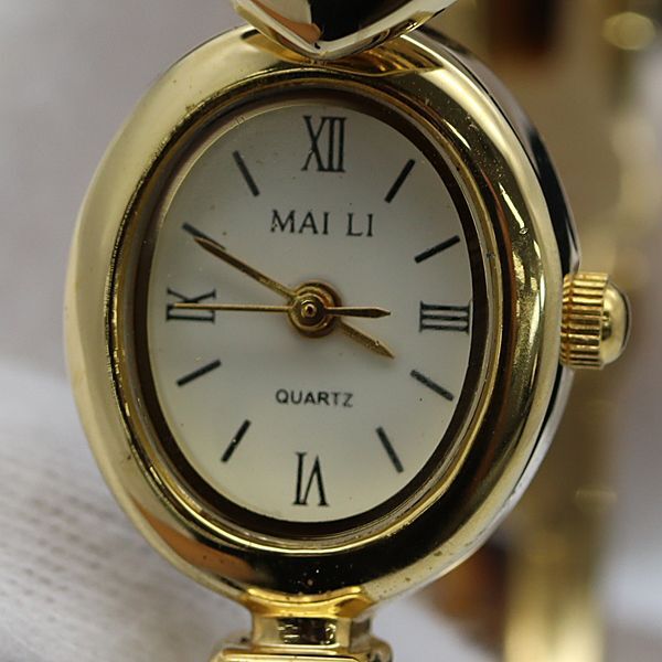 MAI LI QZ バングルウォッチ オーバル アイボリー文字盤 レディース腕時計 2000000 NSK MTM拍卖