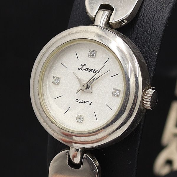 ラムー ジェイアクシス QZ 白文字盤 石付 4P レディース腕時計 OSW 2000000 NSK拍卖