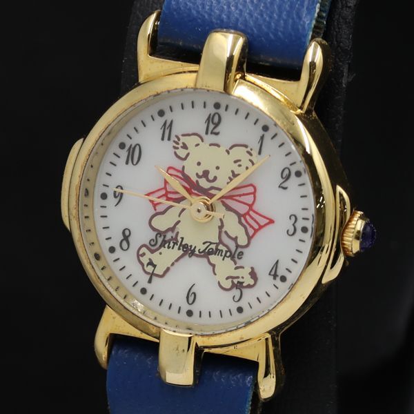稼働 シャーリーテンプル ラウンド QZ ホワイト文字盤 レディース腕時計 TKD 2000000 NSK拍卖