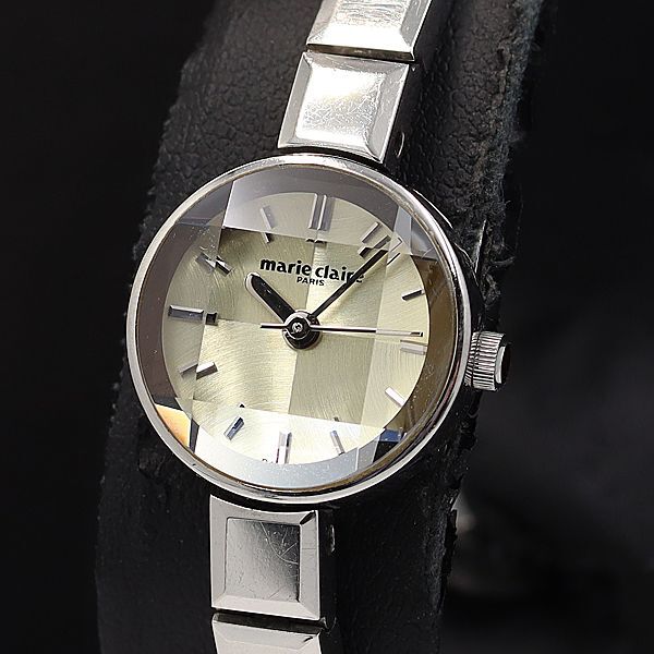 稼働 良品 マリクレール QZ カットガラス シルバー文字盤 RP1M-QS レディース腕時計 KMR 2000000 NSK拍卖