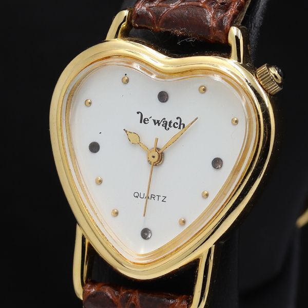 le watch ハート QZ ホワイト文字盤 レディース腕時計 TKD 2000000 NSK拍卖