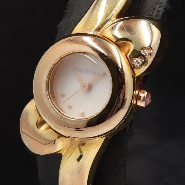 稼働 ジルスチュアート QZ ホワイト文字盤 VC01-0040 レディース腕時計 KMR 2000000 NSK拍卖