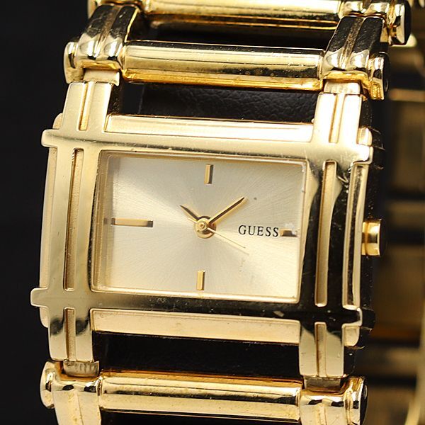 ゲス QZ ゴールド文字盤 バングルウォッチ ヴィンテージ レディース腕時計 KMR 2000000 NSK拍卖
