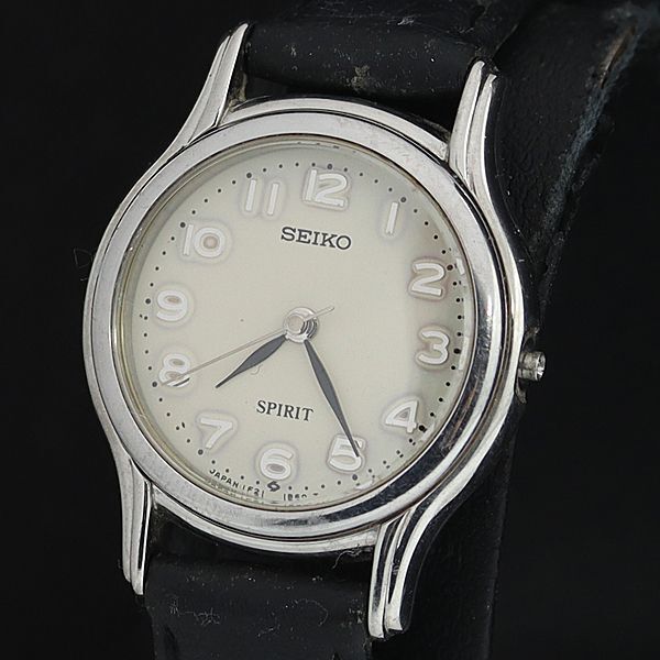 セイコー スピリット 1F21-1B30 QZ 白文字盤 ラウンド レディース腕時計 OSW 2000000 NSK拍卖