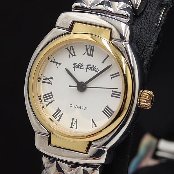 保/箱付 フォリフォリ 10M QZ 白文字盤 ラウンド レディース腕時計 OSW 2000000 NSK拍卖