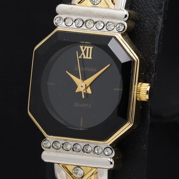 ジェイアクシス ラムー 20/520 石付 QZ ブラック文字盤 レディース腕時計 TKD 2000000 NSK拍卖