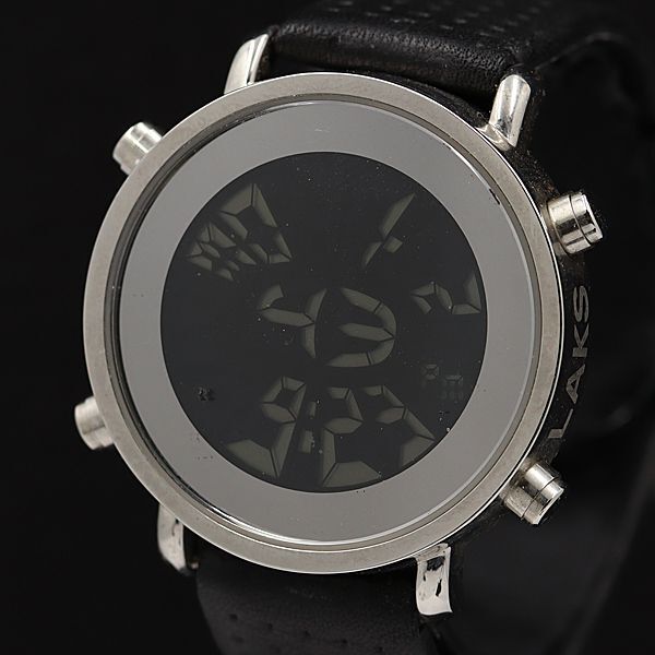 稼働 LAKS デジタル文字盤 QZ シルバーカラー 8888 リミテッドエディション メンズ腕時計 KMR 2000000 NSK拍卖