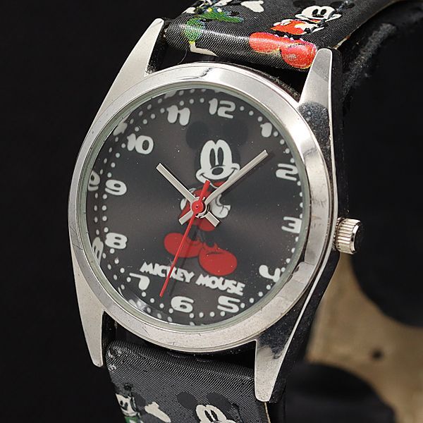 稼働 ミッキーマウス ウォルトディズニー QZ キャラクター文字盤 レディース腕時計 KMR 2000000 NSK拍卖