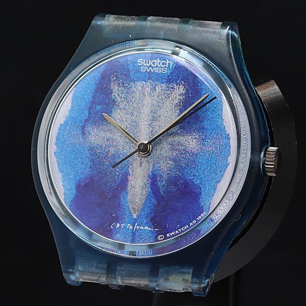 保/箱付 稼働 スウォッチ 希少 QZ 15エディション 4376/5555 ブルー文字盤 ケースのみ メンズ/レディース腕時計 KMR 2000000 NSK拍卖