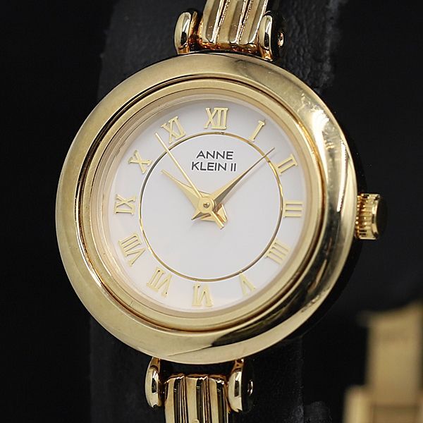 稼働 良品 アンクライン QZ AL21 白文字盤 ラウンド レディース腕時計 TCY2000000 NSK拍卖