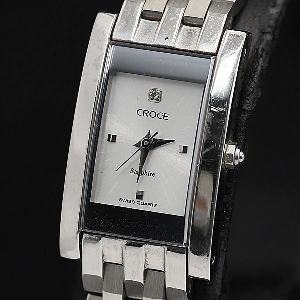 クローチェ 3511-0402 QZ シルバー文字盤 レクタンギュラー レディース腕時計 TCY2000000 NSK拍卖
