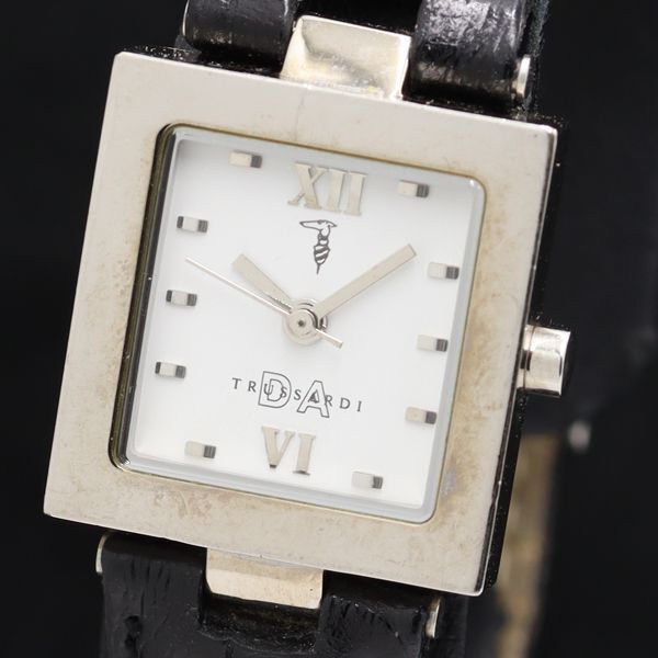 稼働 トラサルディ TRD-6027 QZ ホワイト文字盤 レディース腕時計 TKD 2000000 NSK拍卖