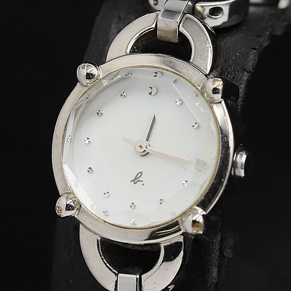 稼働 アニエスベー QZ 1N01-0MH0 ホワイトシェル文字盤 ラウンド レディース腕時計 TCY2000000 NSK拍卖