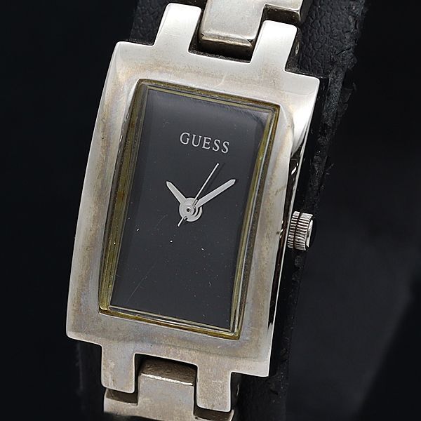 稼動 ゲス QZ スクエア 黒文字盤 レディース腕時計 2000000 NSK MTM拍卖