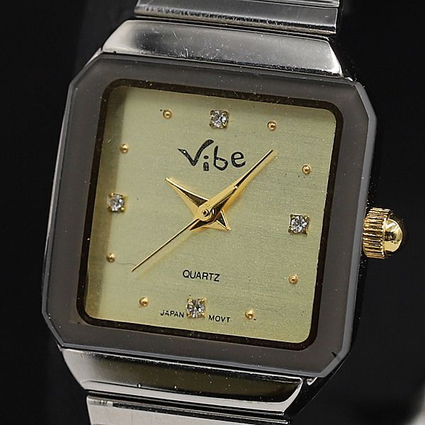 稼働 良品 Vibe QZ アイボリー文字盤 スクエア レディース腕時計 TCY 2000000 NSK拍卖