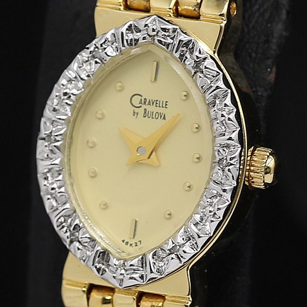 稼働 良品 カラベル QZ アイボリー文字盤 レディース腕時計 TCY2000000 NSK拍卖