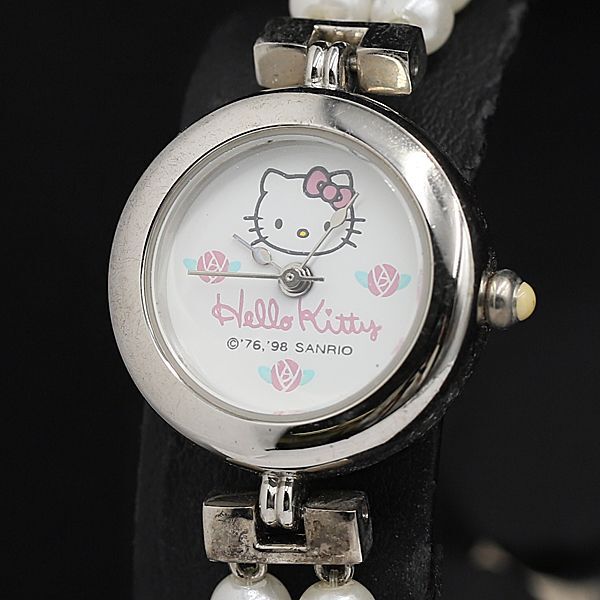 稼働 良品 ハローキティ QZ 白文字盤 ラウンド レディース腕時計 TCY2000000 NSK拍卖