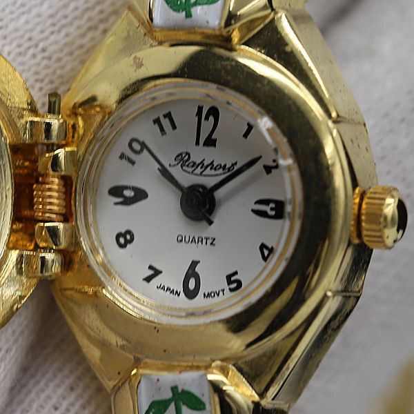 稼働 良品 ラポール QZ ブレスウォッチ 白文字盤 レクタンギュラー レディース腕時計 TCY2000000 NSK拍卖