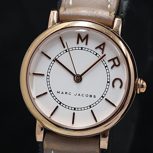 マークジェイコブス QZ ラウンド ホワイト文字盤 PG MJ1538 レディース腕時計 KMR 2000000 NSK拍卖