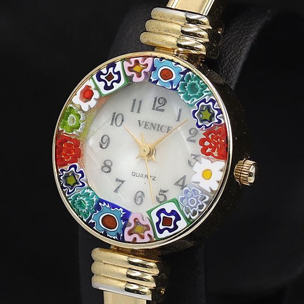 ヴェニス QZ ホワイトシェル文字盤 ラウンド ブレスレットウォッチ レディース腕時計 TCY 2550000 NSK拍卖