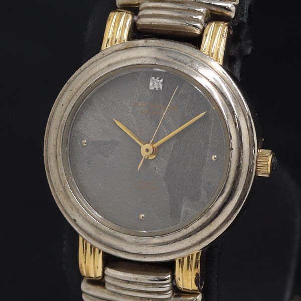 稼動 QZ 良品 石付 ローラバッコリー グレー文字盤 ラウンド レディース腕時計 KRK 2000000 NSK拍卖