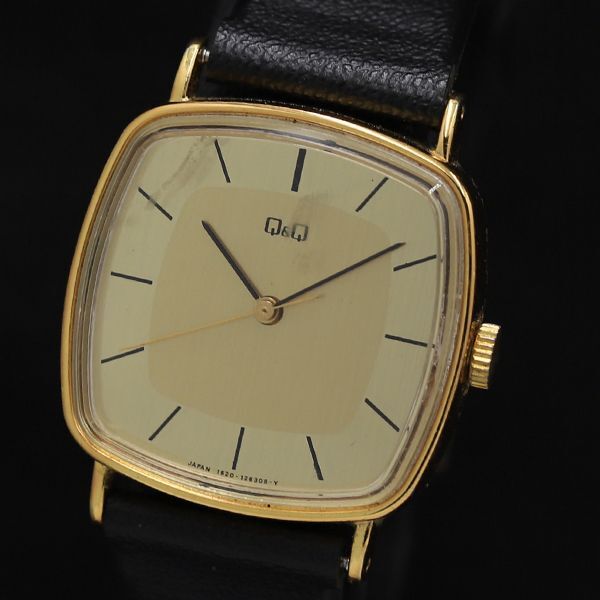 シチズン キューアンドキュー QZ ゴールド文字盤 レディース腕時計 TKD 2000000 NSK拍卖