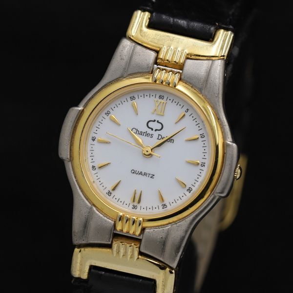 Charles delon QZ ホワイト文字盤 レディース腕時計 TKD 2000000 NSK拍卖
