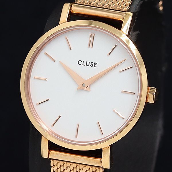 稼動 良品 QZ 箱/保/替べルト付 クルース H53592 白文字盤 レディース腕時計 OKZ 2000000 NSK拍卖