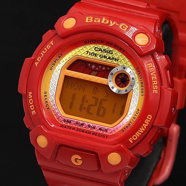 稼働 良品 カシオ ベビーG BLX-100 QZ デジアナ文字盤 ラウンド メンズ腕時計 OSW 2000000 NSK拍卖