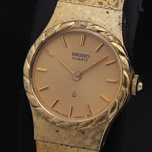セイコー1400-0110 030218 アイボリー文字盤 QZ レディース腕時計 NSY 2000000 NSK拍卖