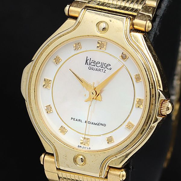 良品 クロイゼ SK-217-LO QZ シェル文字盤 レディース腕時計 DOI 2000000 NSK拍卖