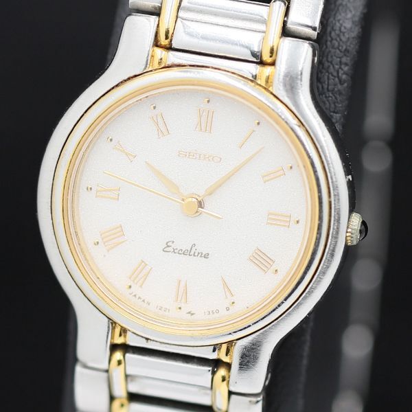セイコー エクセリーヌ 1221-0190 QZ アイボリー文字盤 レディース腕時計 TKD 2550000 NSK拍卖