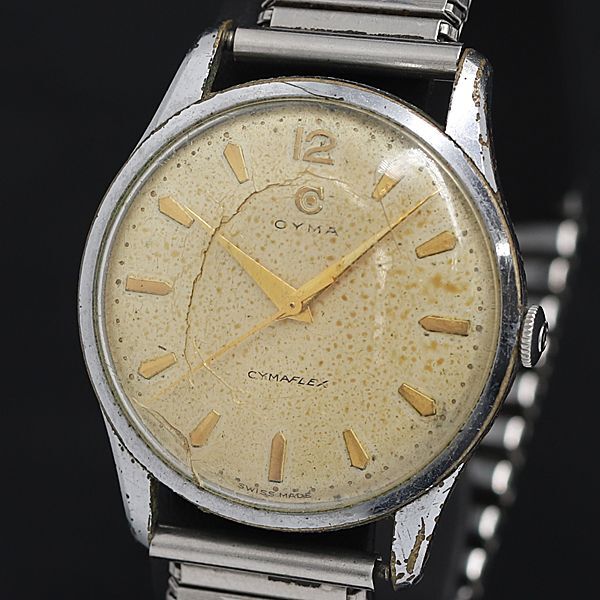 稼動 手巻き シーマ シーマフレックス シルバー文字盤 メンズ腕時計 KRK 2000000拍卖