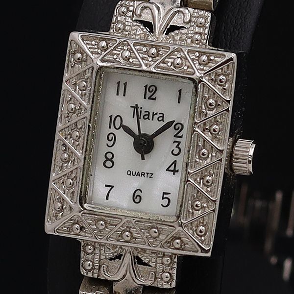 稼働 ティアラ QZ シルバー文字盤 レディース腕時計 OGI 2000000拍卖