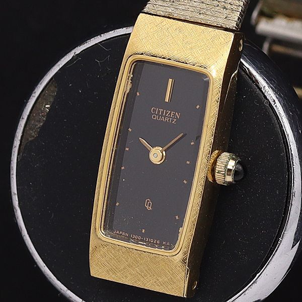 シチズン QZ 4-131045 黒文字盤 レディース腕時計 KYM拍卖