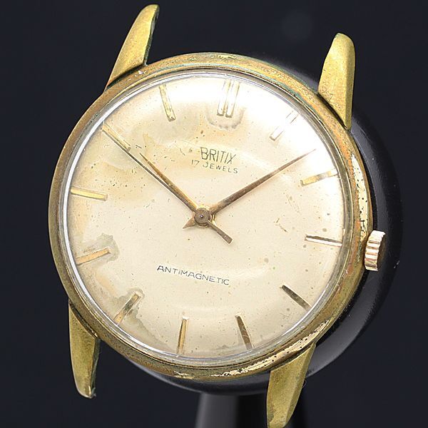 ブリティックス 手巻き アンチマグネット トップのみ シャンパンゴールド文字盤 メンズ腕時計 OGI 2000000拍卖