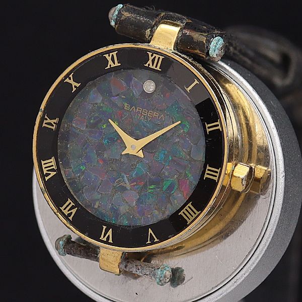 バルベラ QZ 1150 オパール文字盤 石付 ローマン レディース腕時計 NKG拍卖