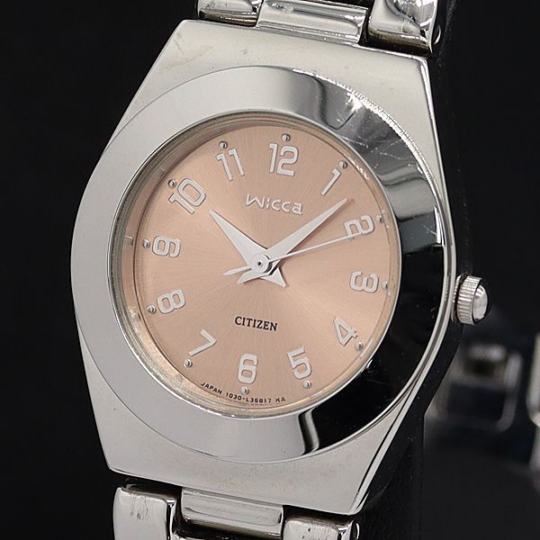 シチズン QZ 1032-L19664 ウィッカ ラウンド ピンクゴールド文字盤 レディース腕時計 STU拍卖