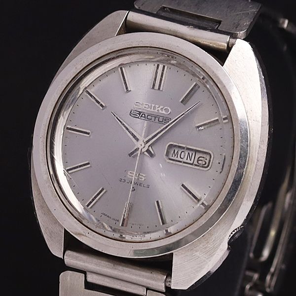 セイコー AT/自動巻 6106-8440 ファイブアクタス 23石 デイデイト シルバー文字盤 メンズ腕時計 YSD拍卖