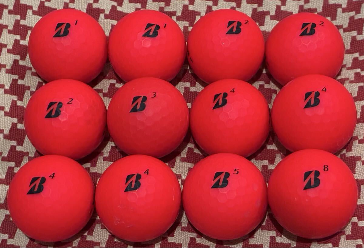 ブリジストン TOUR B JGR マットレッド ロストボール 12個拍卖