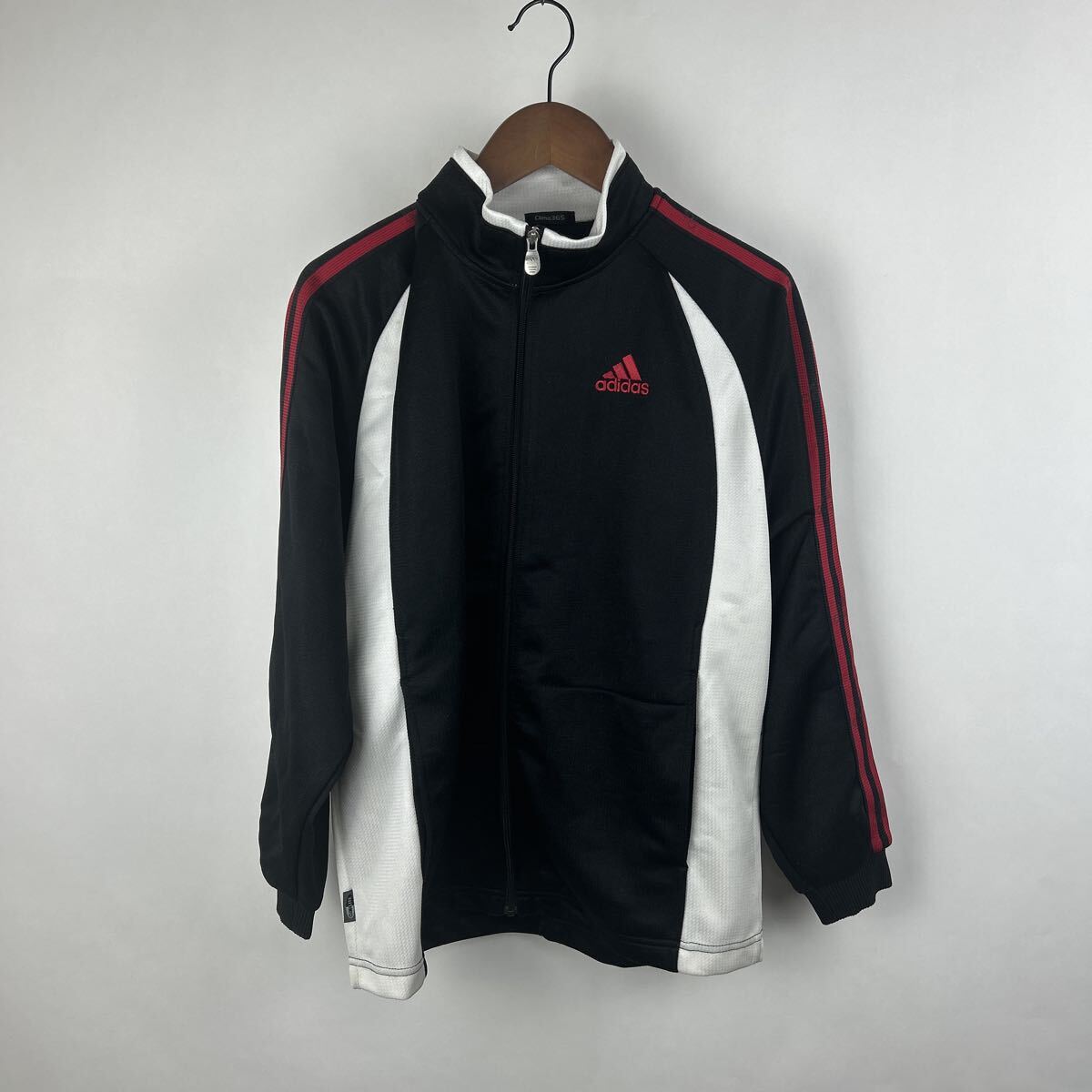アディダス adidas ジャージ トラックジャケット ジャケット サイズ150 子供服 ブラック 黒 ADIDAS拍卖