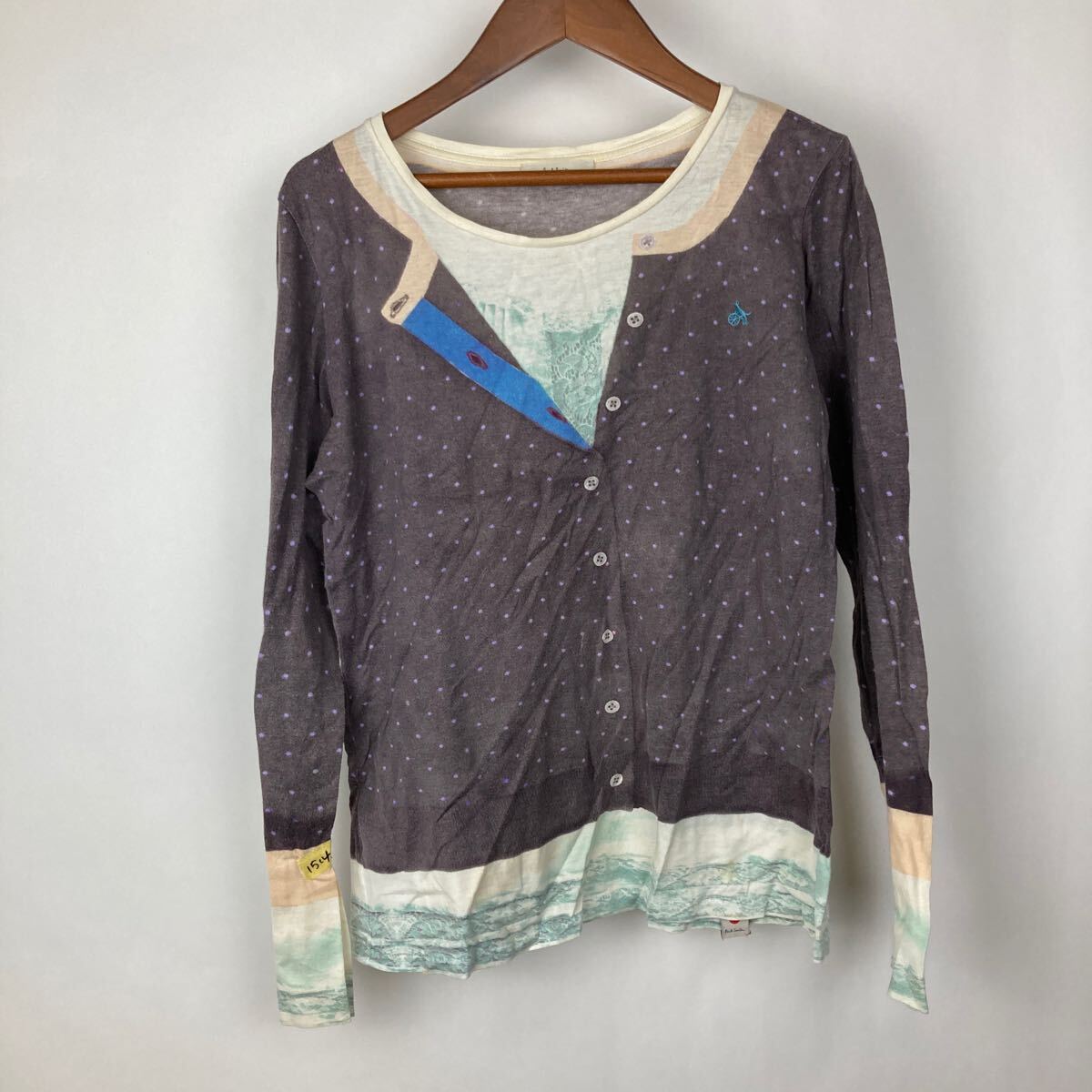 Paul Smith ポールスミス 長袖 長袖Tシャツ パープル クルーネック レディース 刺繍 女性用 Tシャツ 秋服拍卖